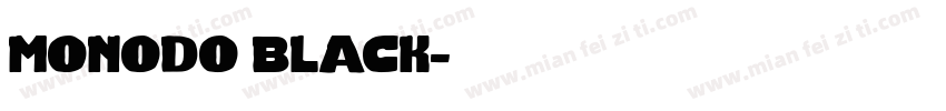 monodo black字体转换
